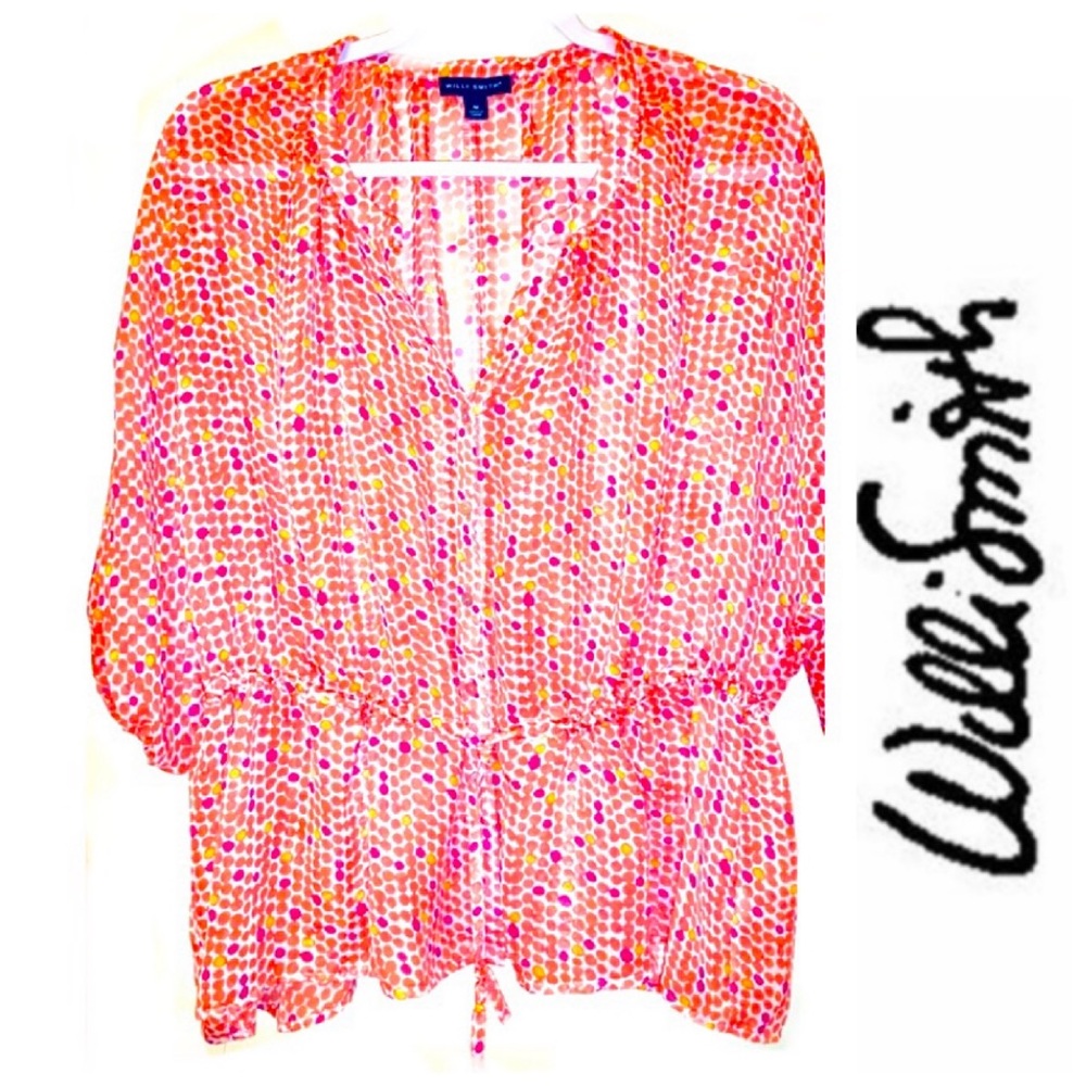Willi Smith Semi-Sheer Top